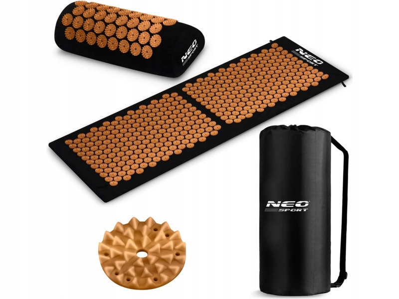 Mata do akupresury Neo-sport NS-901 Czarno-złoty