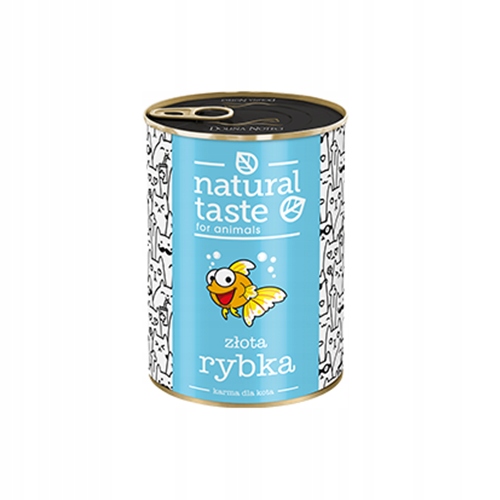 5x Dolina Noteci Natural Taste zlatá rybka mokré krmivo pro kočky 400 g