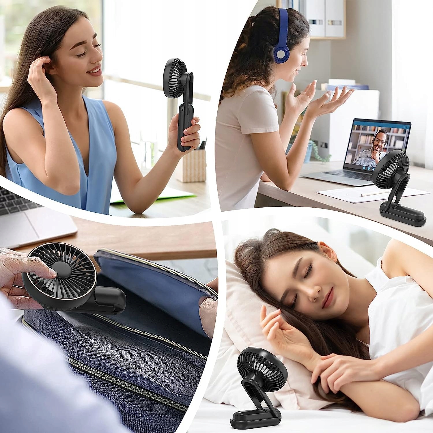 MINI WIATRACZEK RĘCZNY WENTYLATOR WIATRAK SKŁADANY PRZENOŚNY USB Funkcje inne