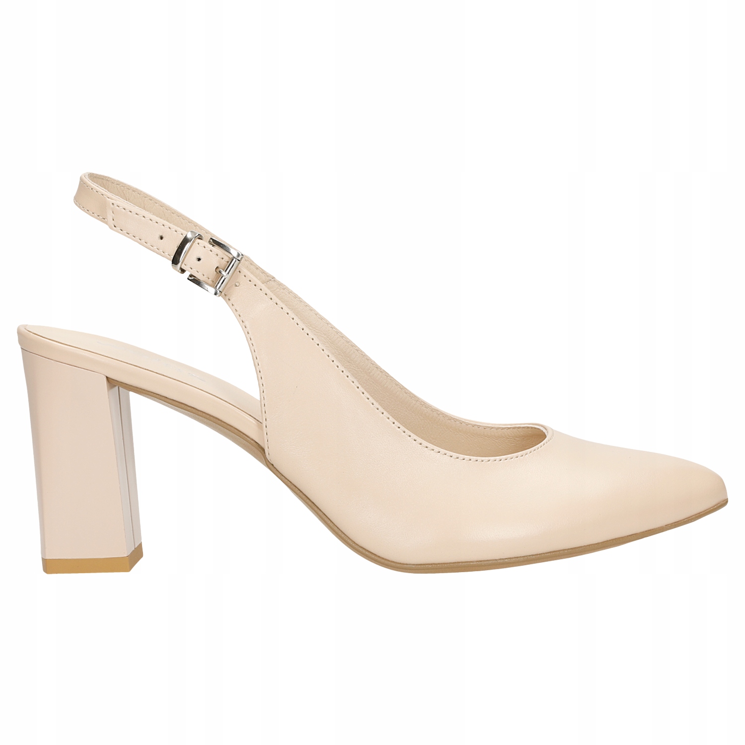 

Buty Wojas Czółenka damskie słupek beżowe r. 36