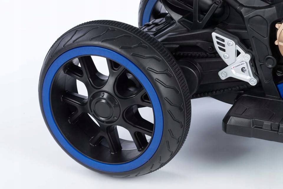 MOTOR motocykl na akumulator dla dzieci 2x silniki LED MP3 Długość pojazdu 90 cm