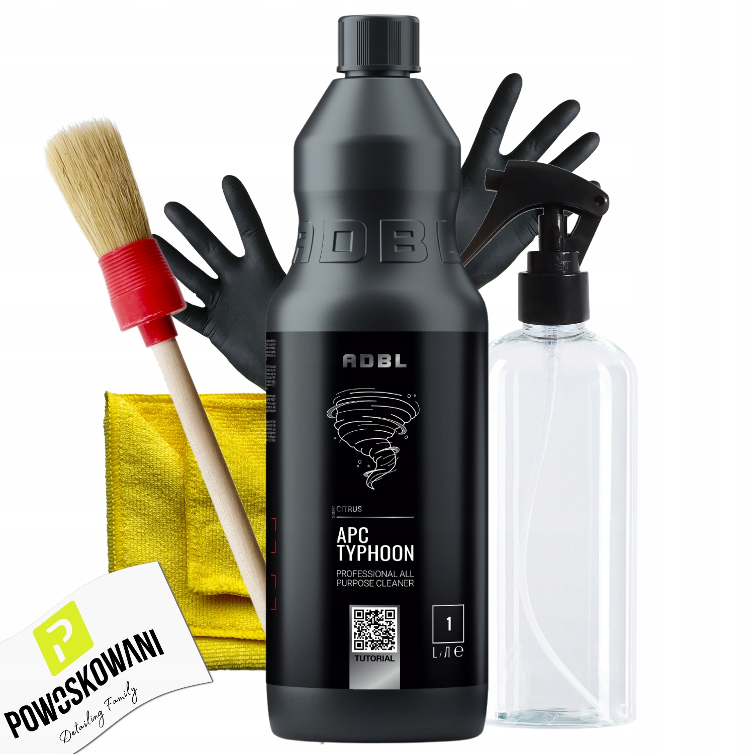 ADBL APC TYPHOON 1L MOCNY UNIWERSALNY ŚRODEK CZYSZCZĄCY KONCENTRAT ZESTAW