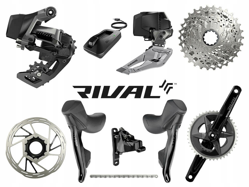 Silniční skupina Sram Rival eTap Axs 2x12s Korba 172.5 mm 46-33T Kazeta 10-36T