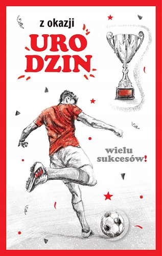 

Dla Piłkarza Kartka Urodzinowa z życzeniami 3D PS6