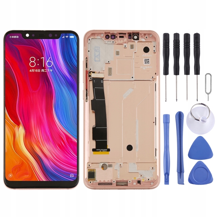 OLED LCD Screen for Xiaomi Mi 8 Digitizer Full Assembly with Frame / Side