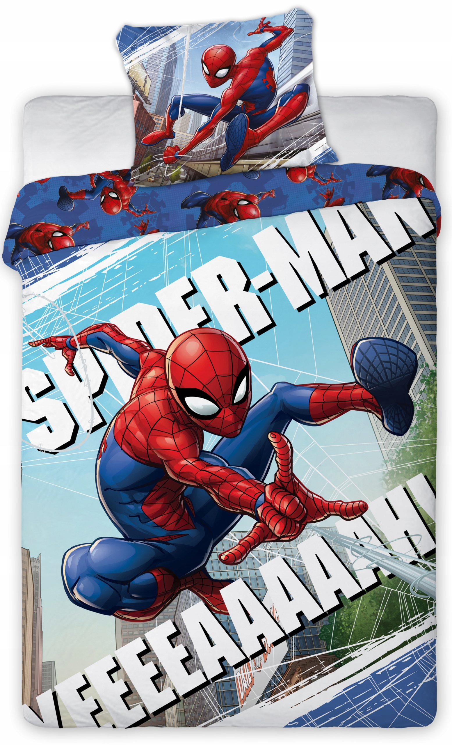 

Pościel Dziecięca 160x200 Spiderman Pająk Bawełna