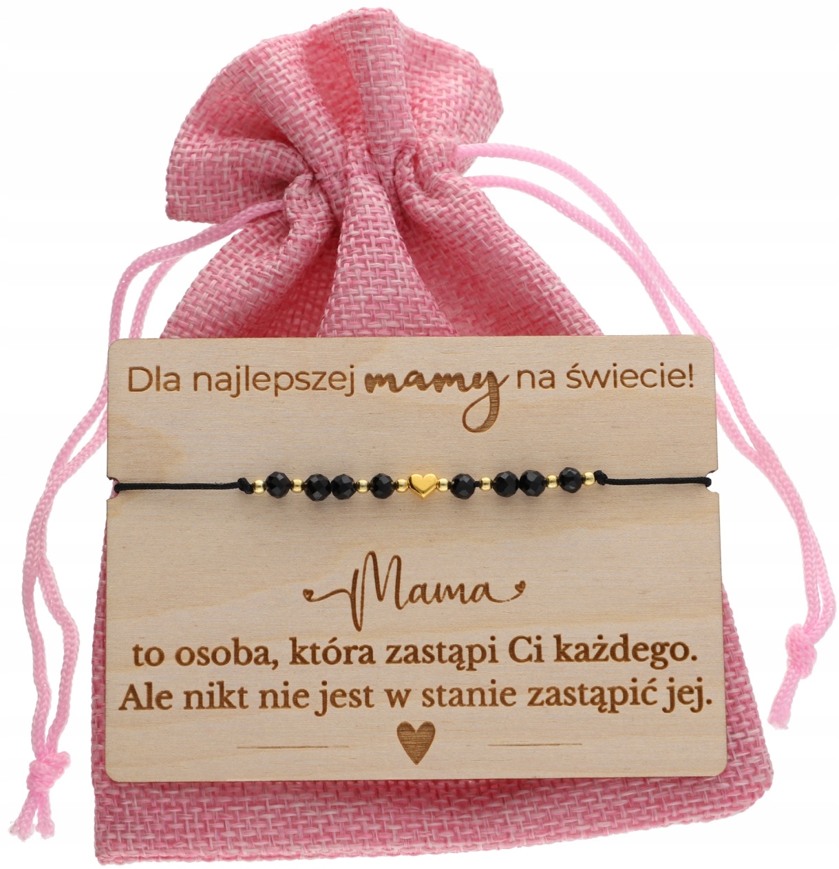 Náramek s turmalínem pro maminku Den matek stříbro 925 přírodní kameny