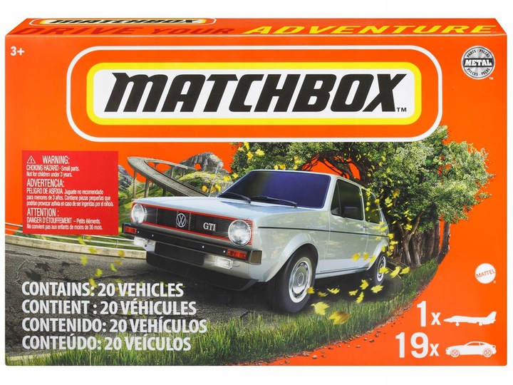 MATCHBOX DWUDZIESTOPAK ZESTAW 20 POJAZDÓW Marka Matchbox
