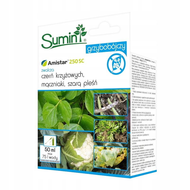 

Amistar 250SC 50ml Sumin Grzybobójczy Szara Pleśń