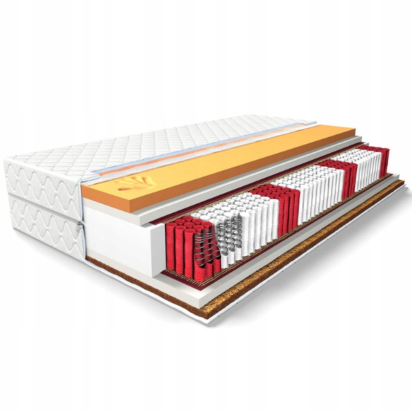 MATERAC DO SPANIA 140x200 COMFORT MED SPRĘŻYNOWY KIESZENIOWY VISCO 23cm EAN (GTIN) 5906233801665