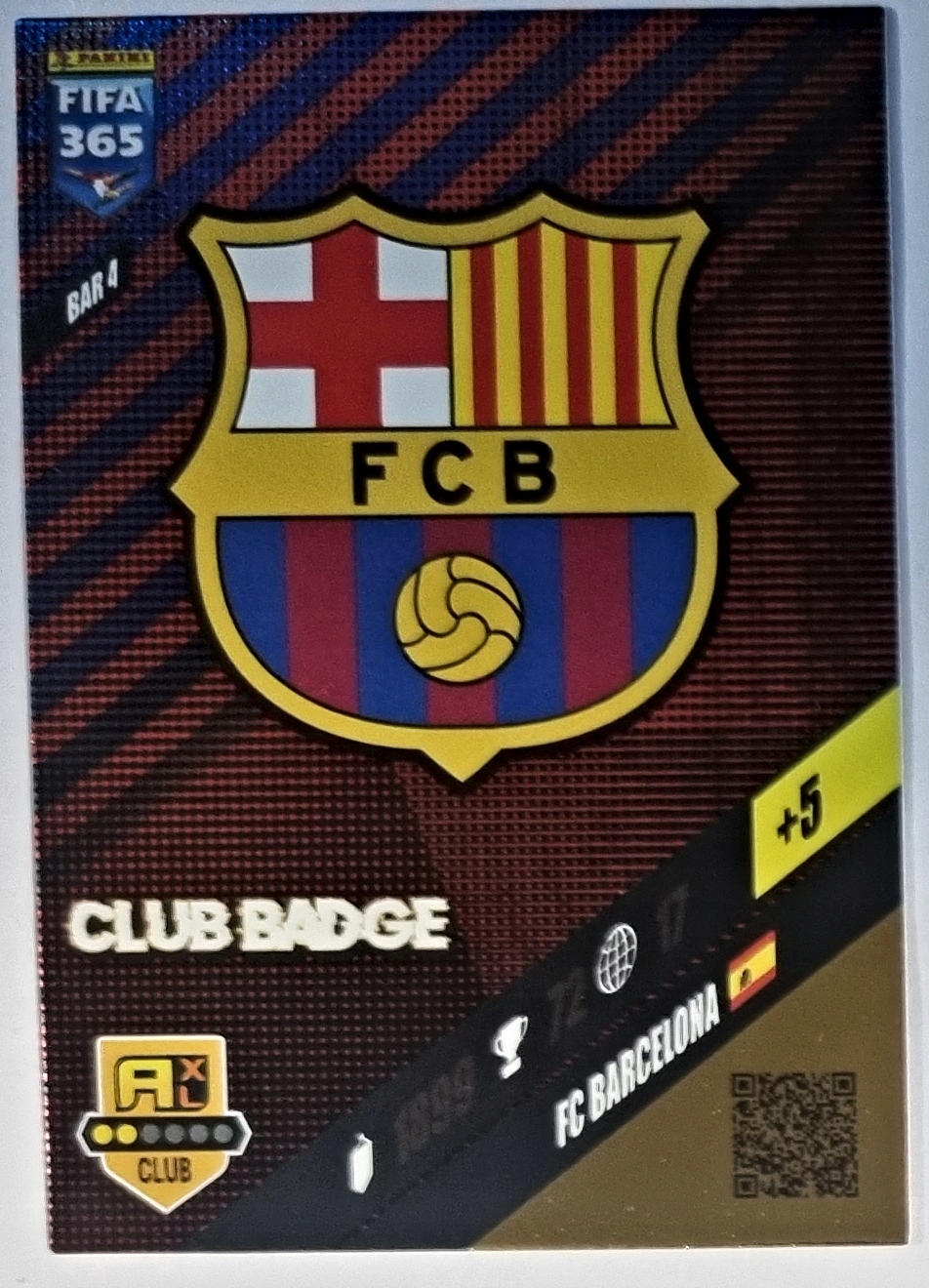 FIFA 365 2024 CLUB BADGE LOGO BAR 4 BARCELONA