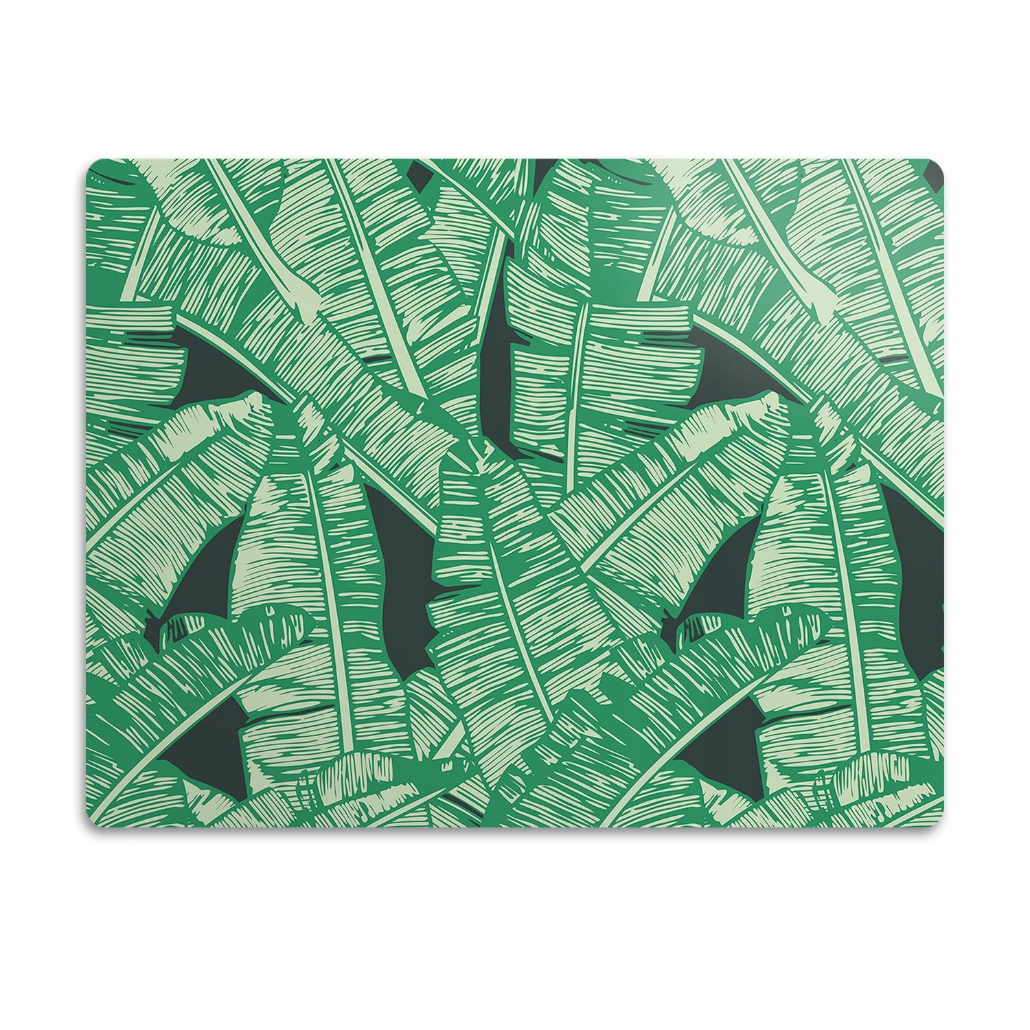 Levně Ochranná podložka pod misku Velké zelené listy 90x60