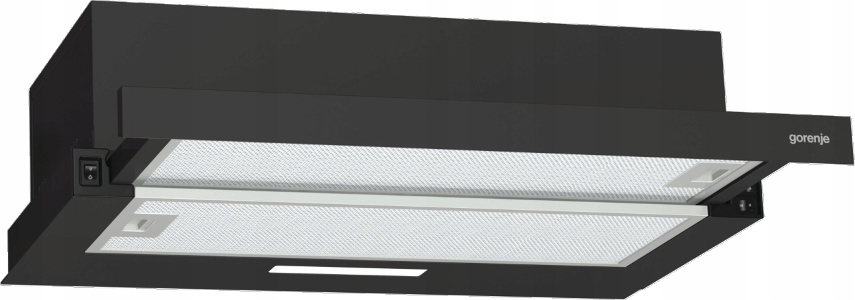 Teleskopický odsávač pár Gorenje TH60E3B 60 cm 350 m3/h 110 W Led čierny