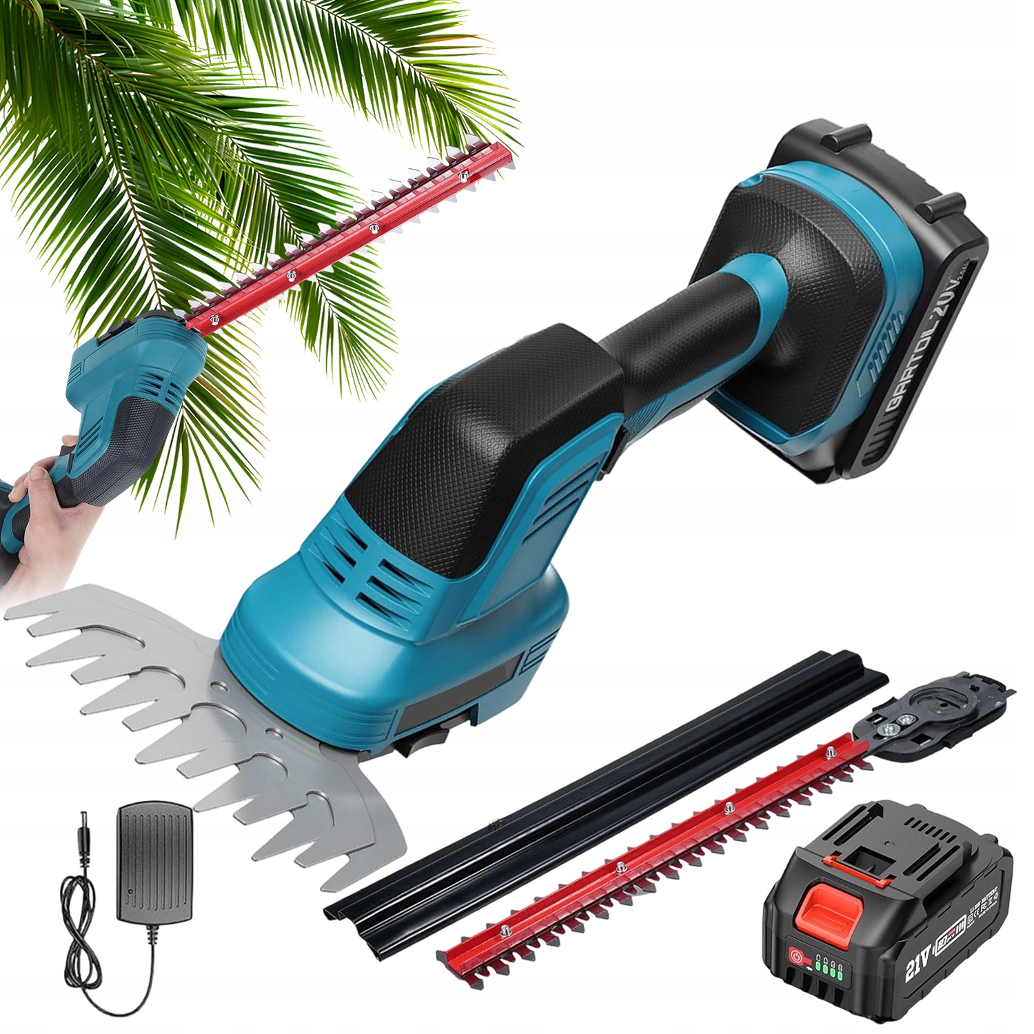 Akumulátorové Bezdrátové Nůžky Na Živý Plot S Baterií 4000 Mah