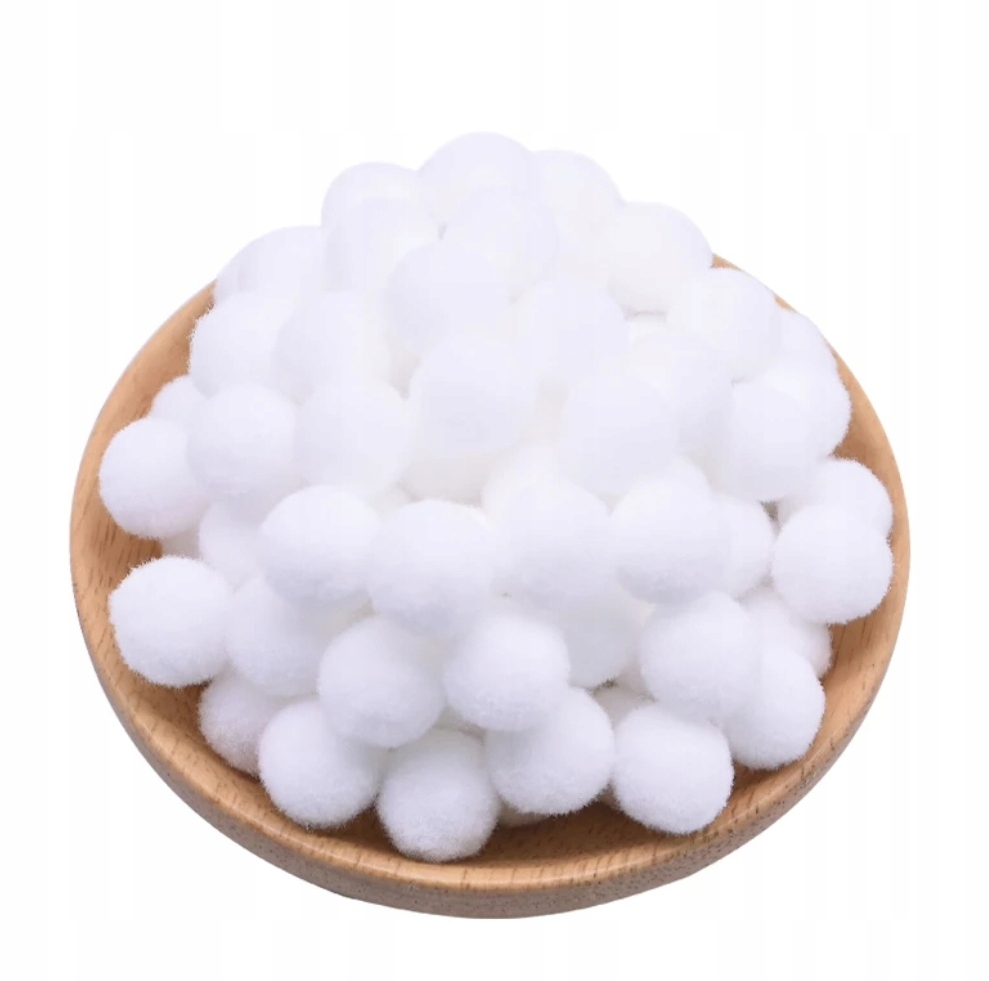 

Białe Pompony 1,5 CM 10szt pompon