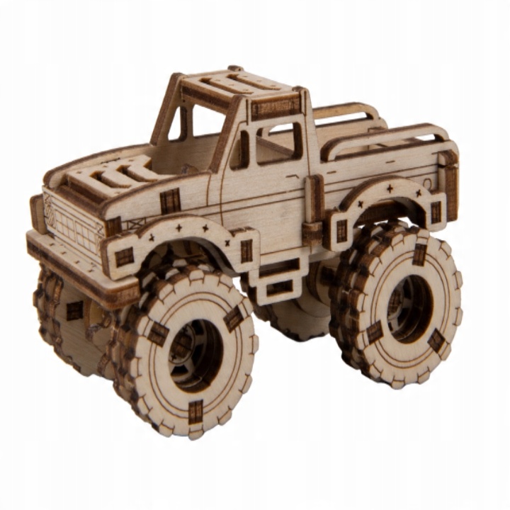

Wooden City Monster Truck 4 Puzzle 3D Model