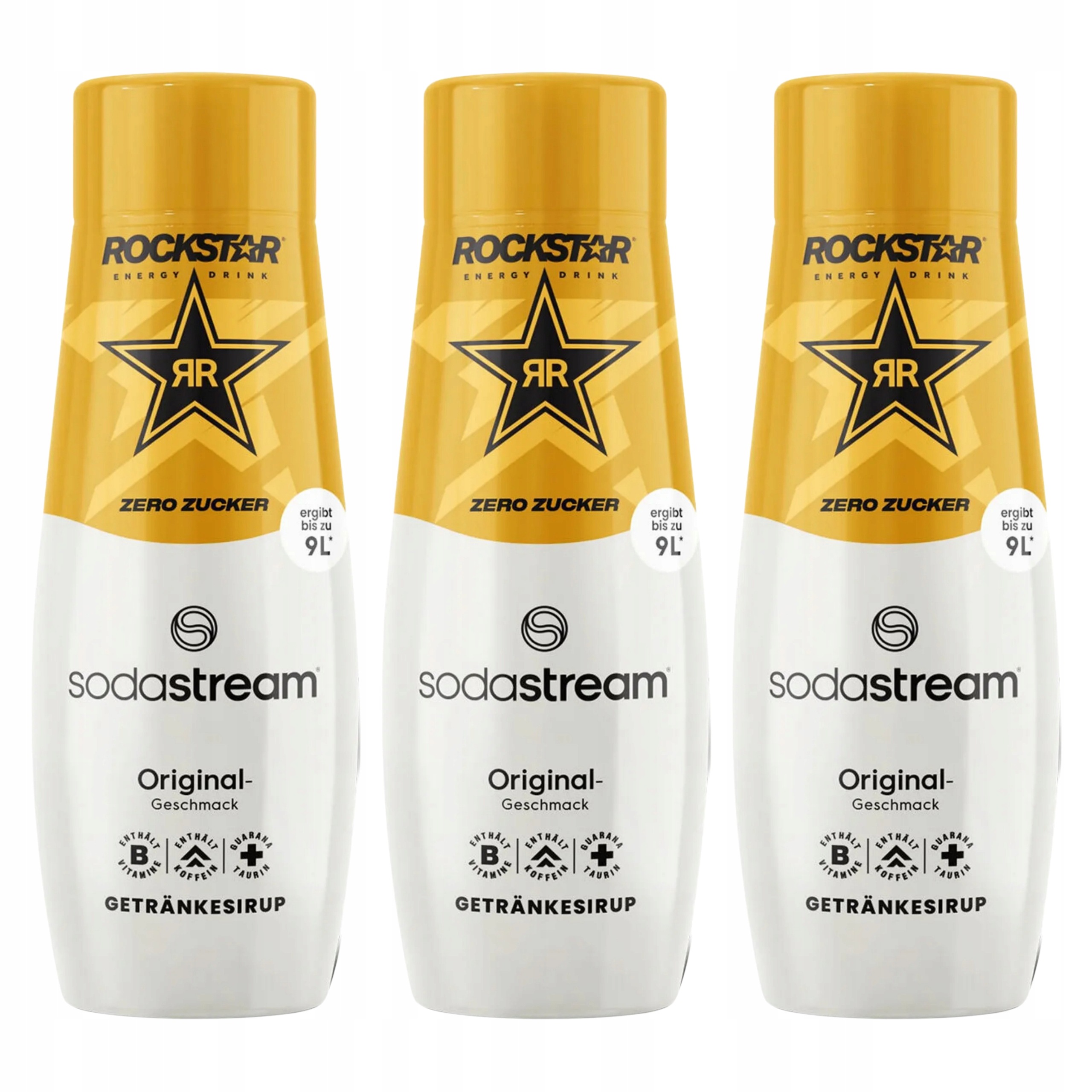 Syrop SodaStream Rockstar Original Zero Cukru Energetyczny Trzy Szt. 440ml