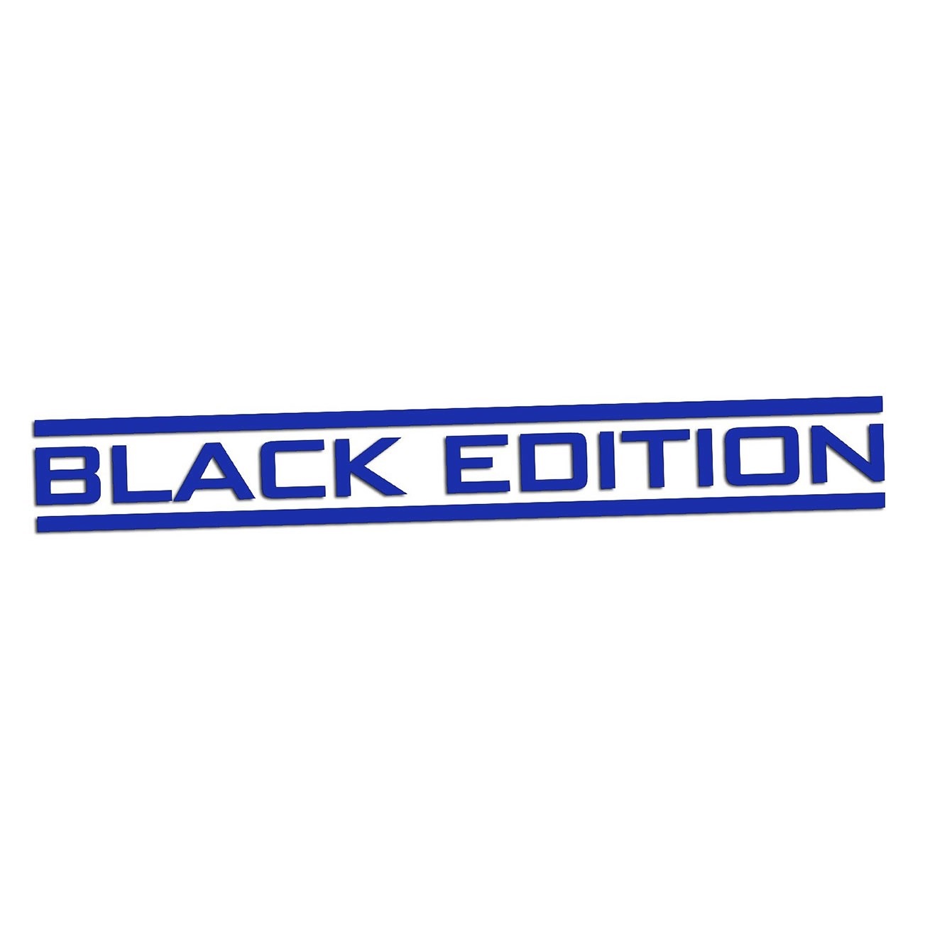 Wycinana naklejka Black Edition do Volvo modrakowa