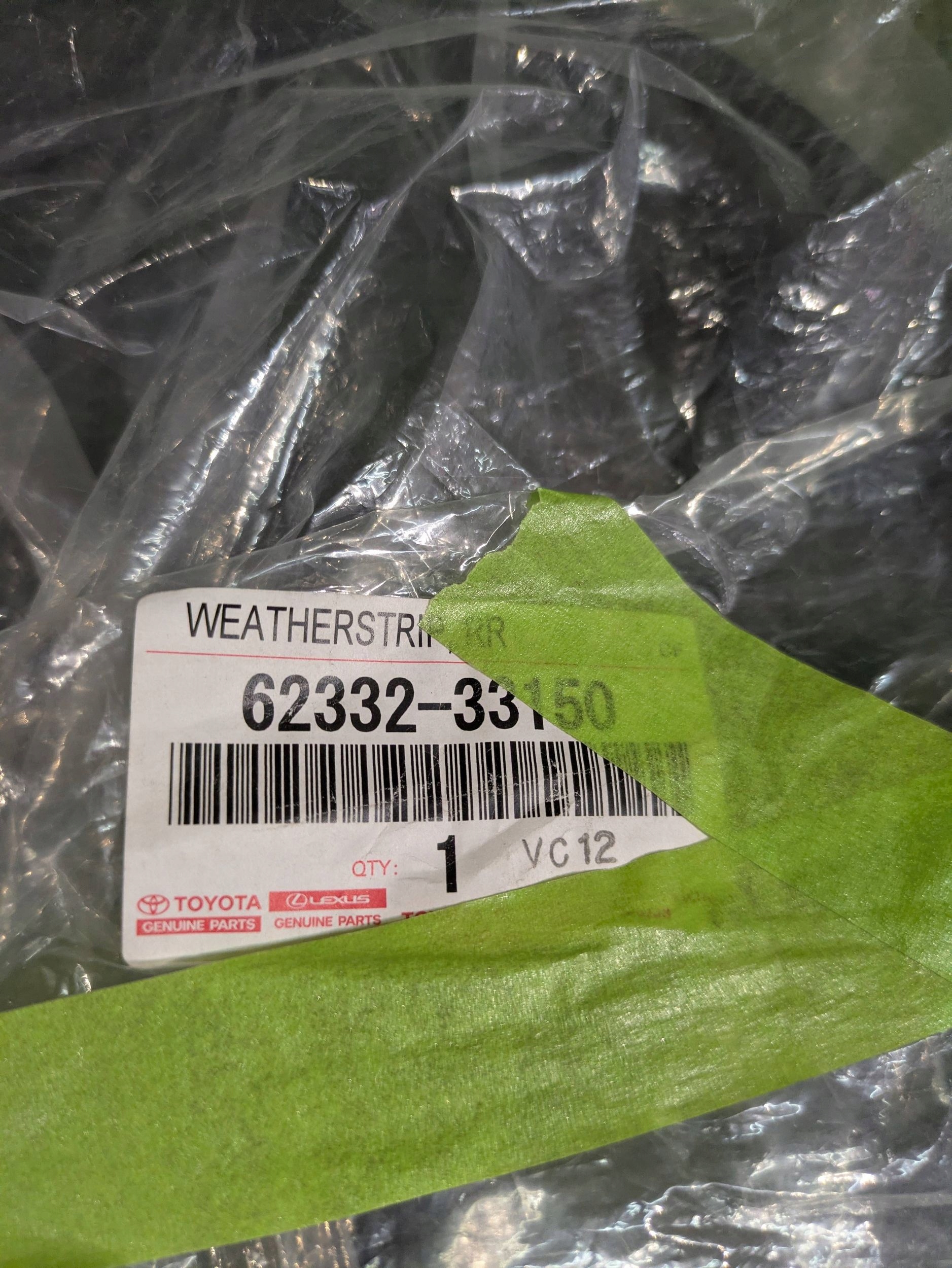 Dichtsatz Tür links heck LEXUS ES 300H 19-24 NR.001