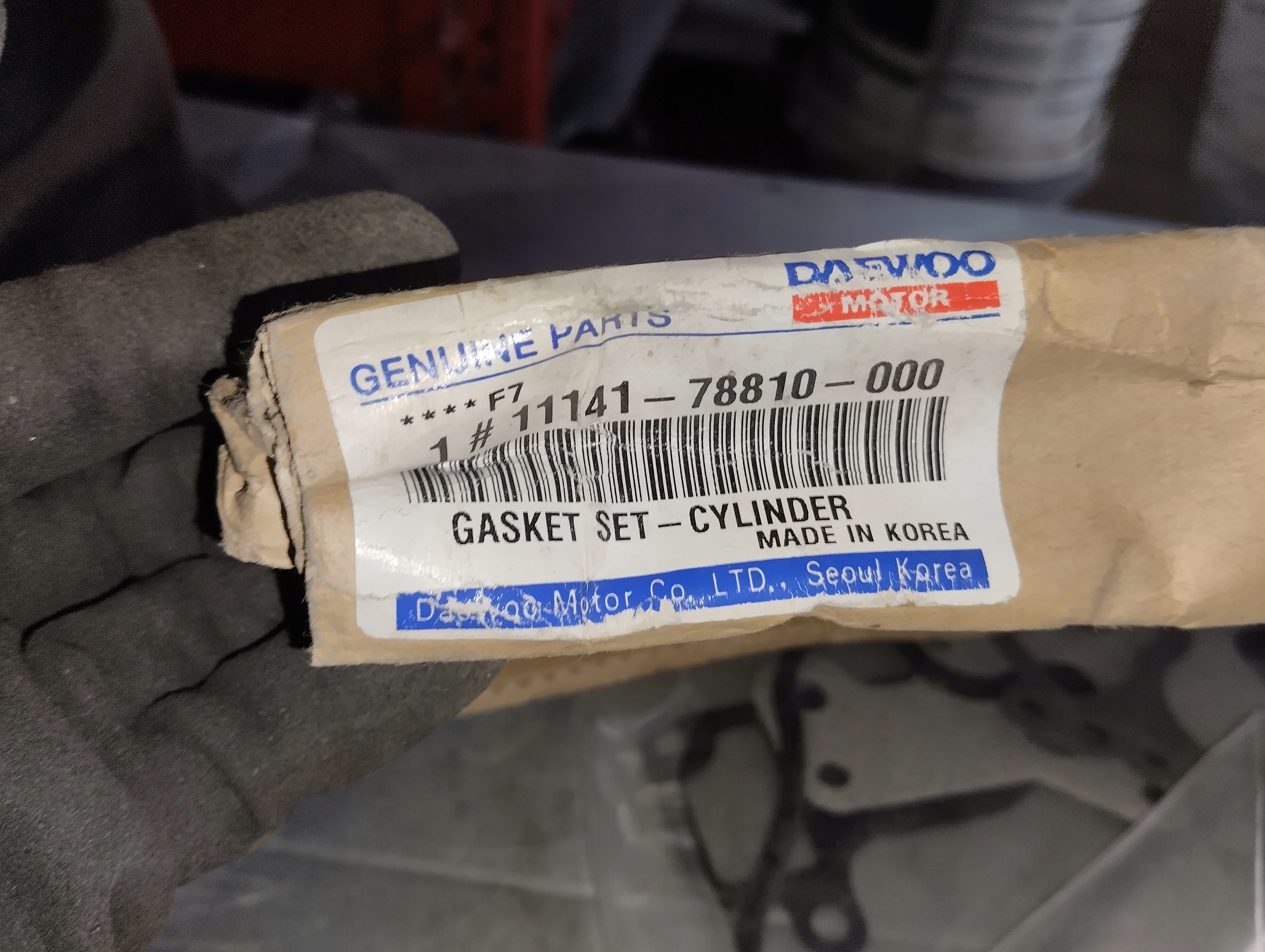 ZESTAW USZCZELEK SILNIKA DAEWOO TICO 1114178810-000 Stan opakowania oryginalne