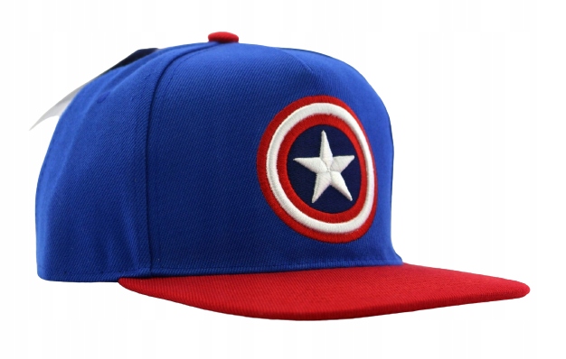 Čepice s jednoduchým kšiltem Marvel Kapitán Amerika 55-60 cm Výšivka Snapback