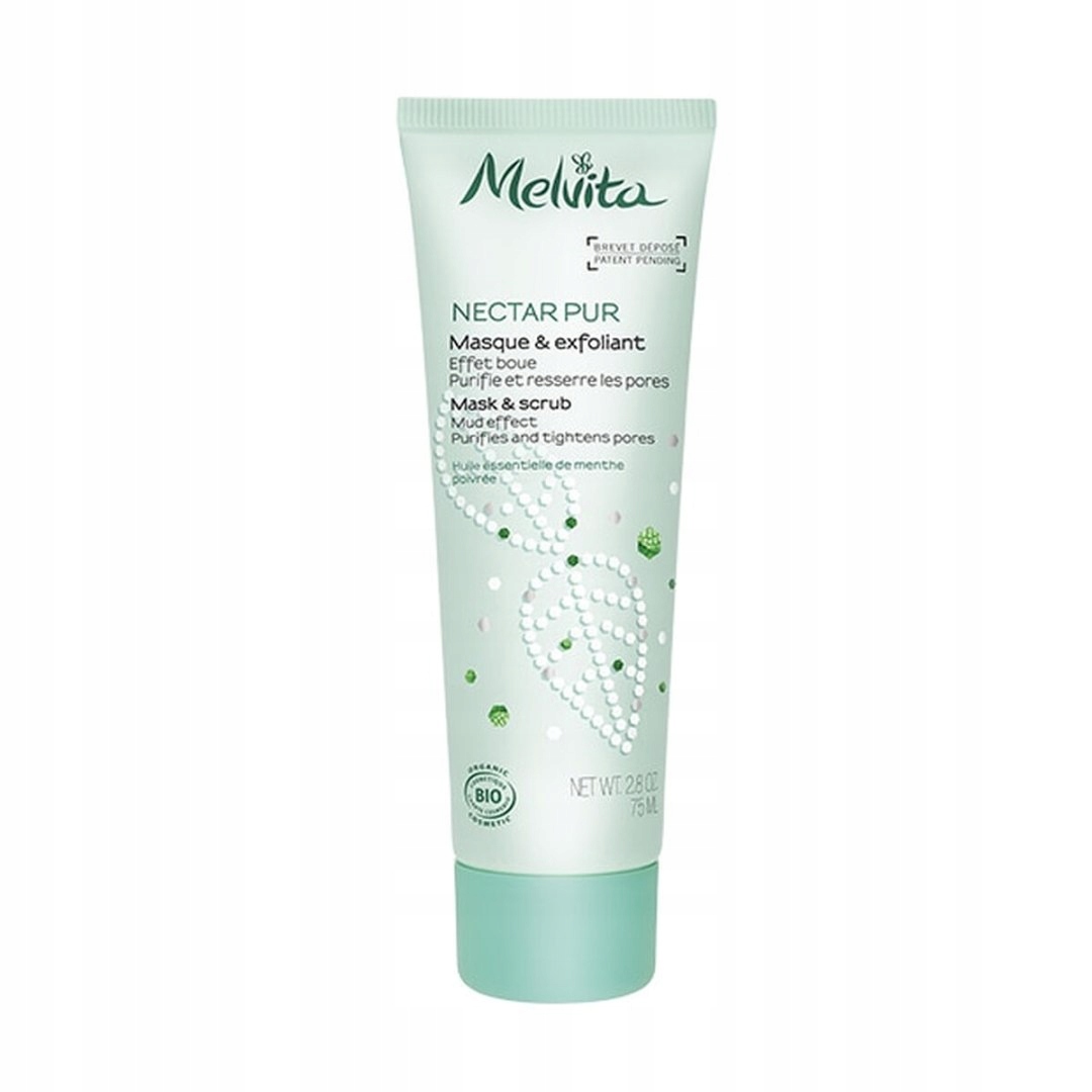 Exfoliační maska 2 v 1 Melvita Nectar Puro 75 ml