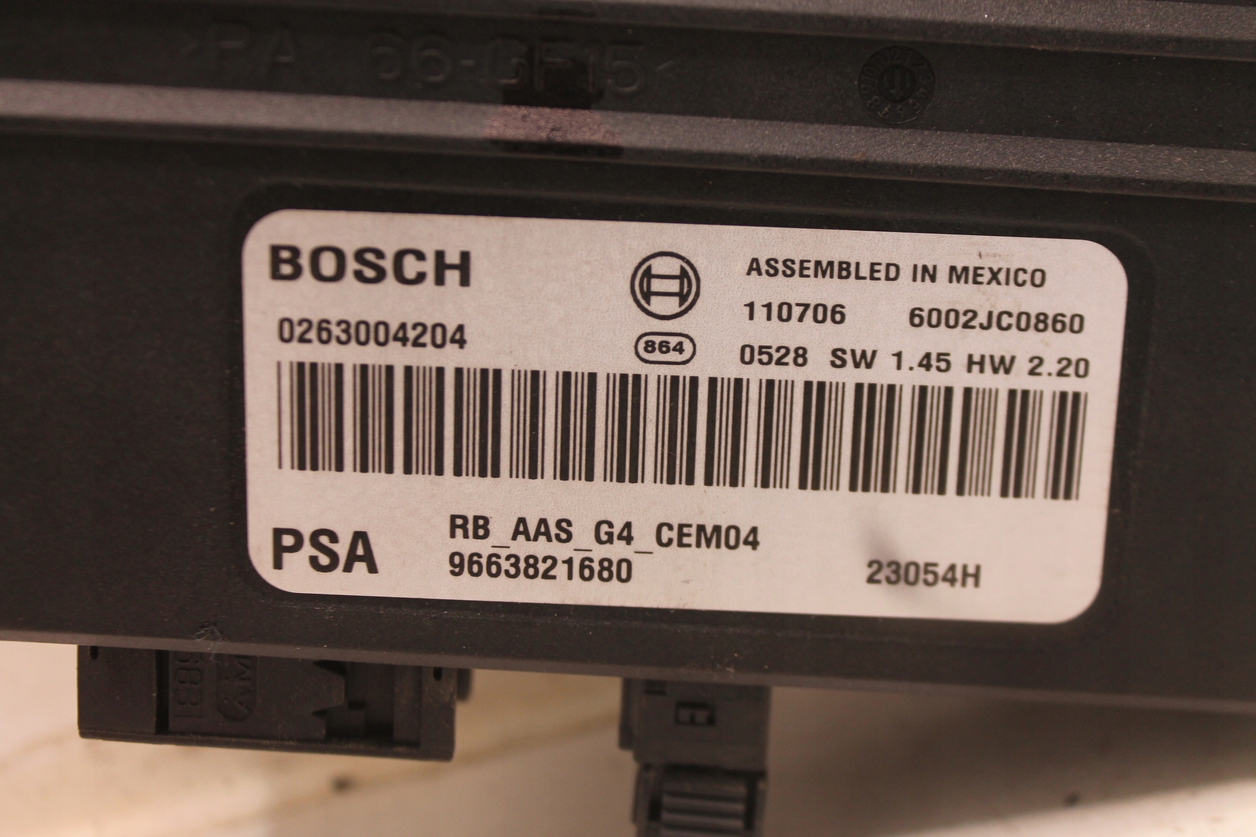 module control unit PDC 9663821680 CITROEN C4 PICASSO 06-13