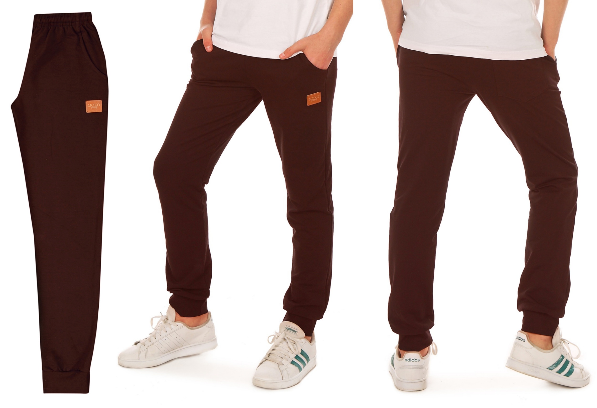 Spodnie dresowe chłopięce SUPER JAKOŚĆ dres r.122 brązowe Produkt PL Rozmiar (new) 122