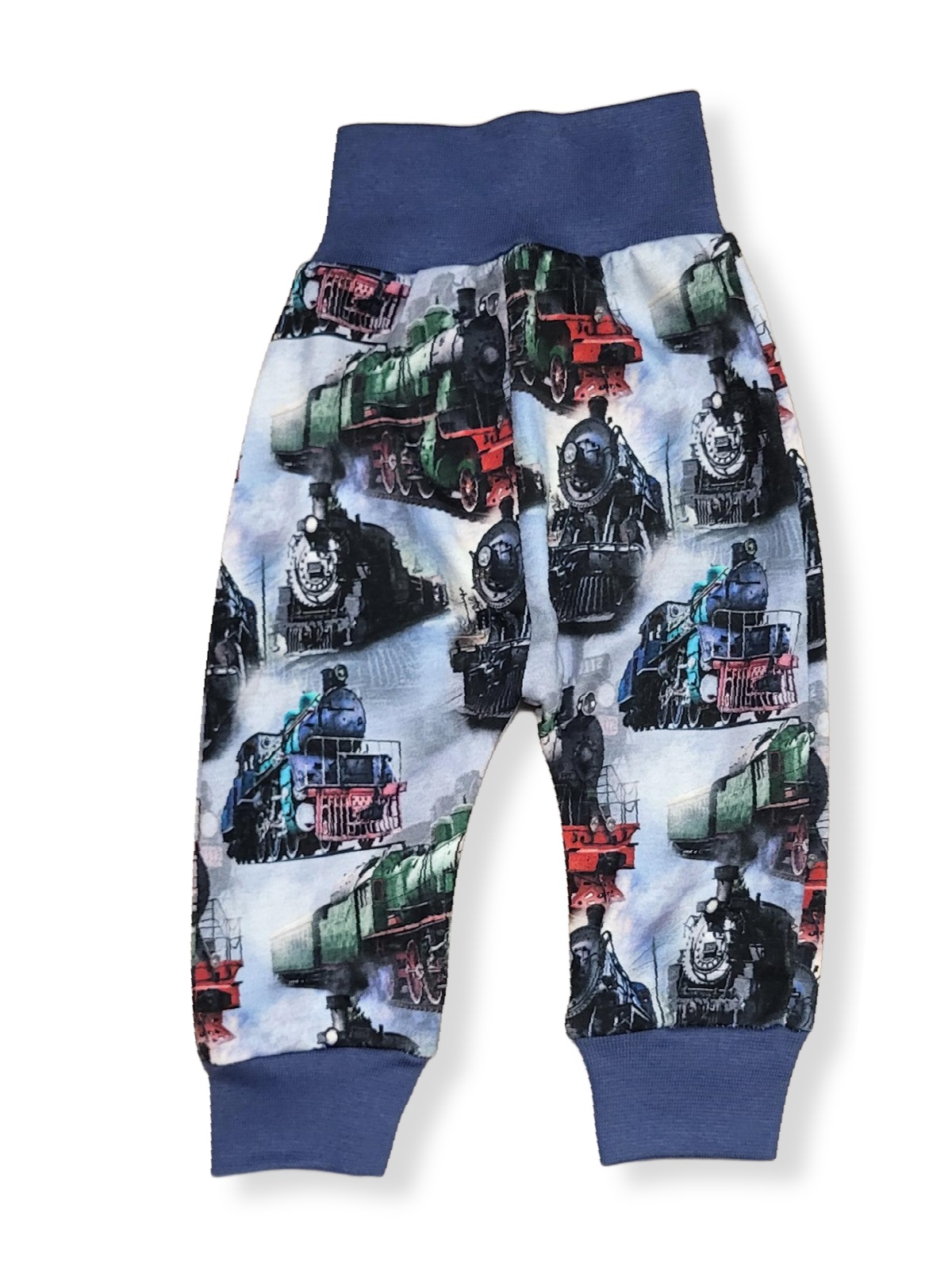 SPODNIE 68 spodenki BEZUCISKOWE dla chłopców BAWEŁNIANE w ciuchcie