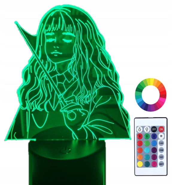

Lampka Nocna 3D Led Harry Potter Hermiona Grawer