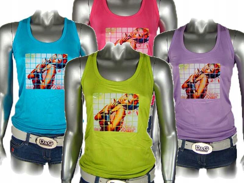 BLUZKA ATLETKA BOKSERKA TOP PRINT FOTO JAPONKA Rozmiar uniwersalny