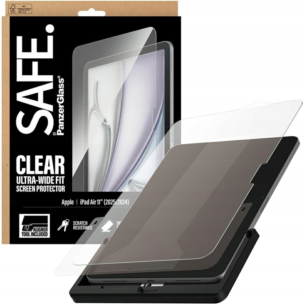 Tvrzené sklo PanzerGlass pro iPad Air 11" M4/M3/M2 s aplikátorem