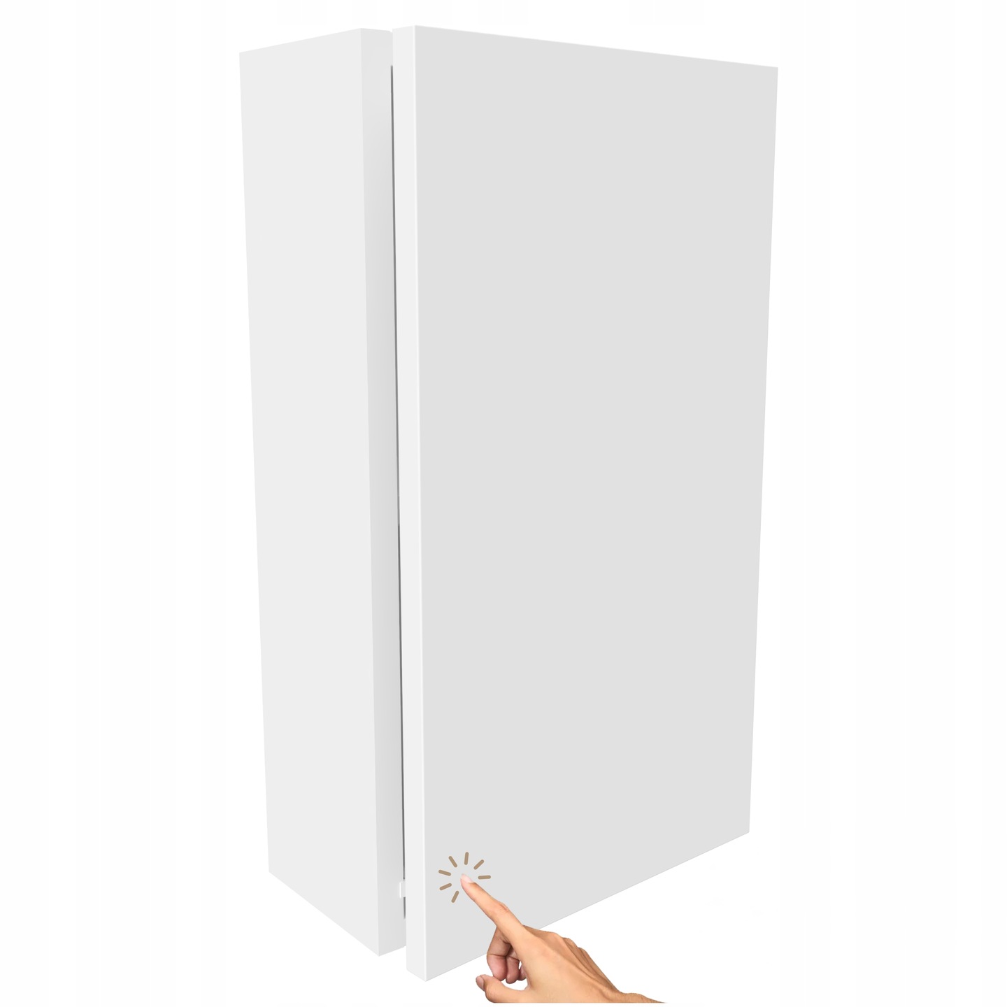 Závěsná koupelnová skříňka bílá Mat malá praktická 52,5x30x16 na kosmetiku