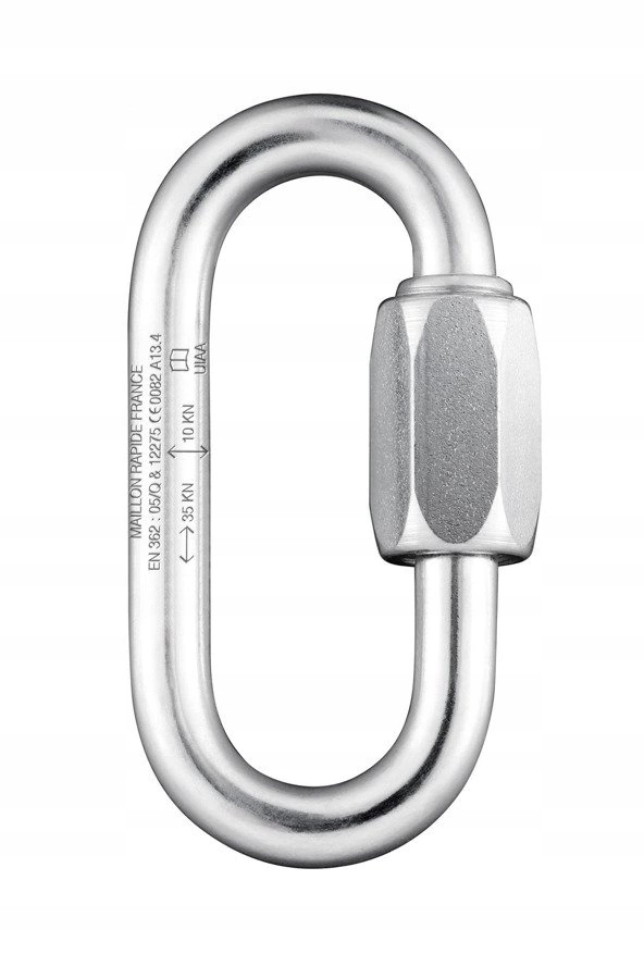 ZATRZAŚNIK STALOWY DO STAŁEGO POŁĄCZENIA OVAL LINK 11 MM IRUDEK