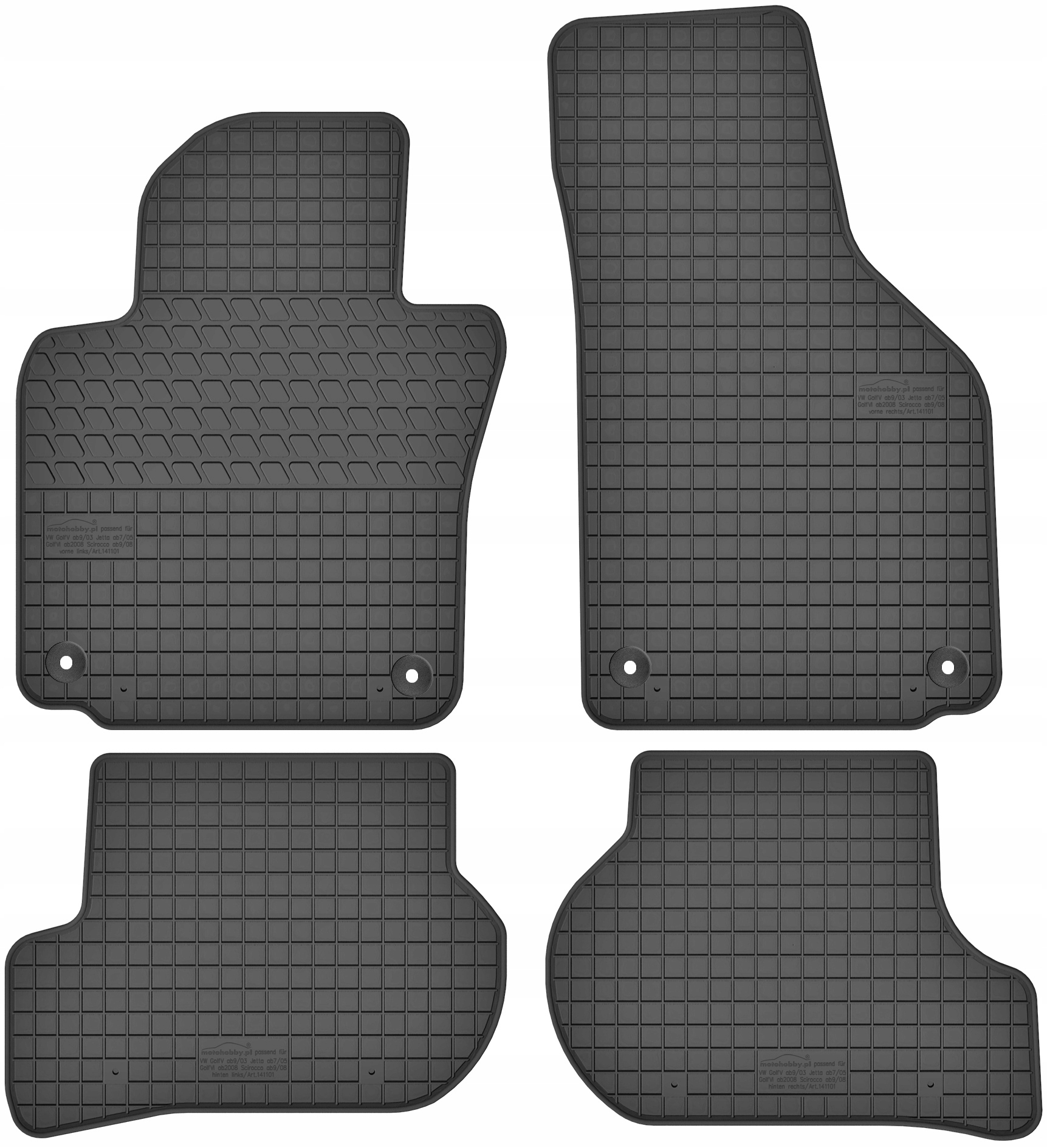 

Vw Golf VI 2008-2013 Dywaniki gumowe