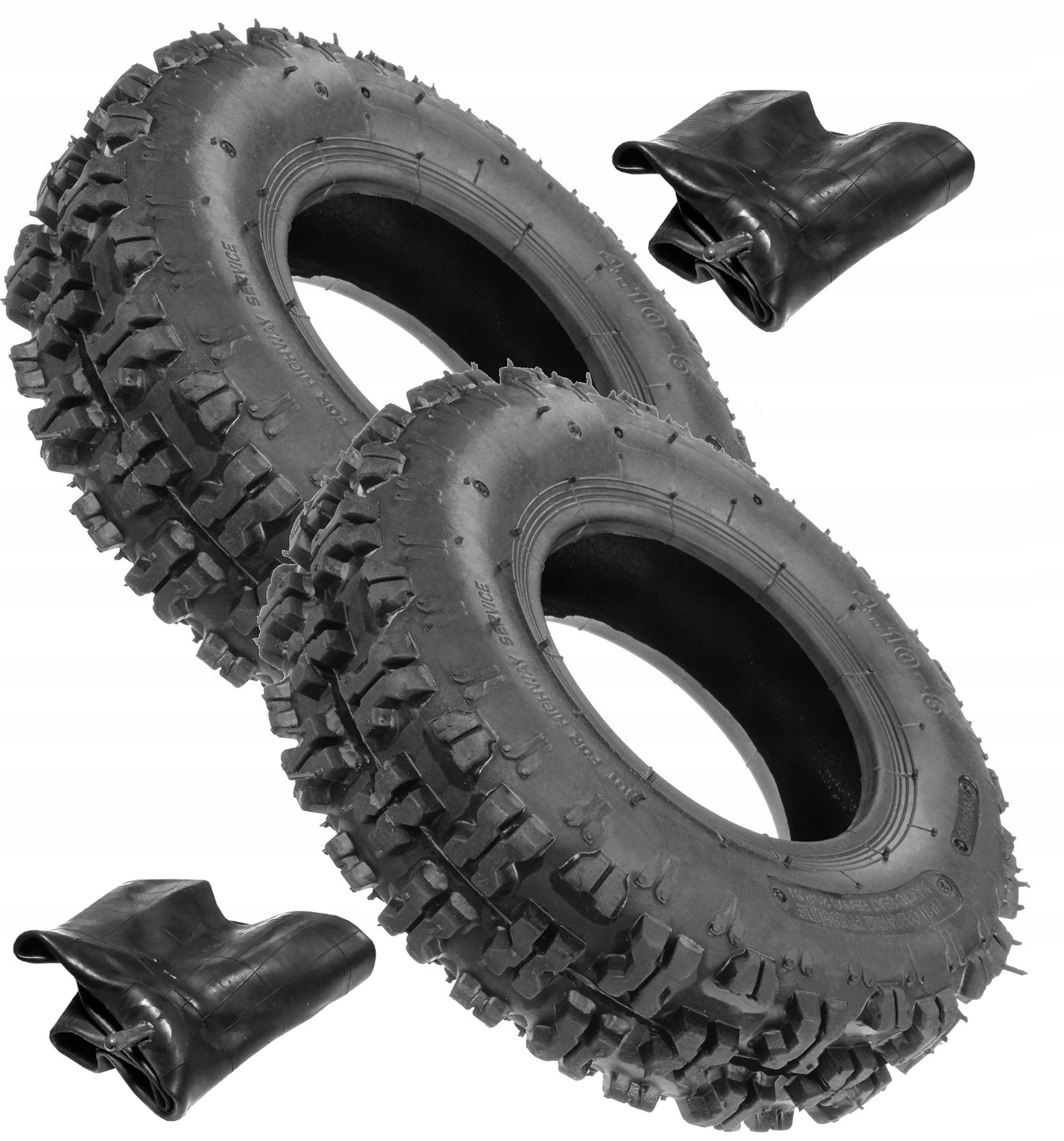 

2x Opona 4.10-6 Cali Atv Mini Quad Pocket Dętki