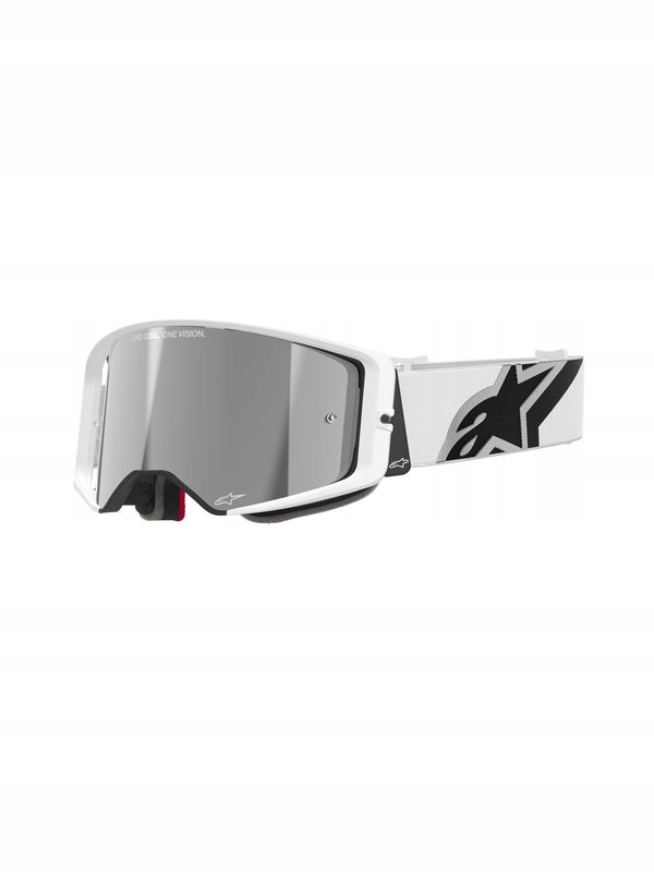 Okuliare Na Crossovú Štvorkolku Alpinestars Supertech Corp White Mirror Silver