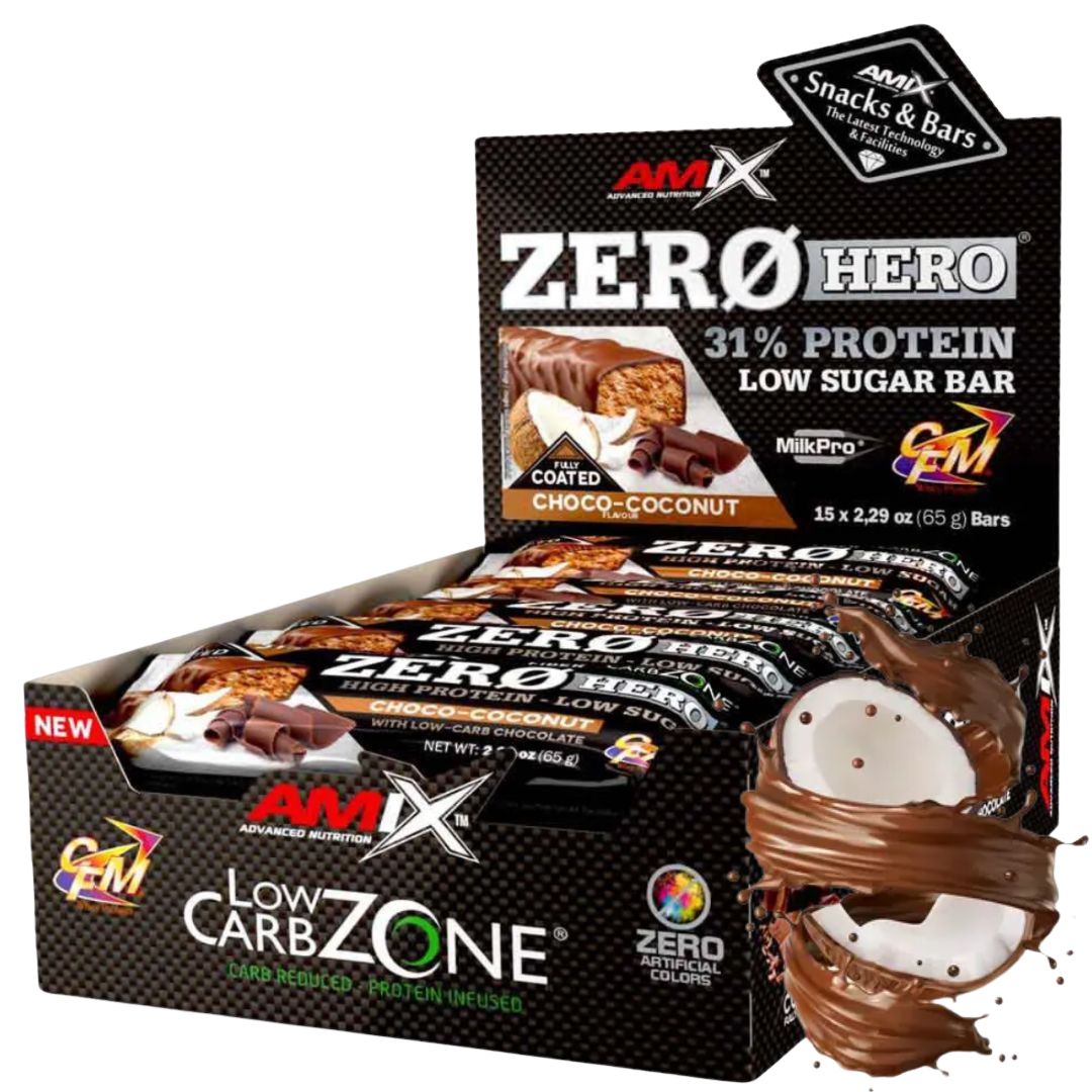 Levně Amix Zero Hero 65 g Tyčinka Keto Bez Cukru pro diabetiky