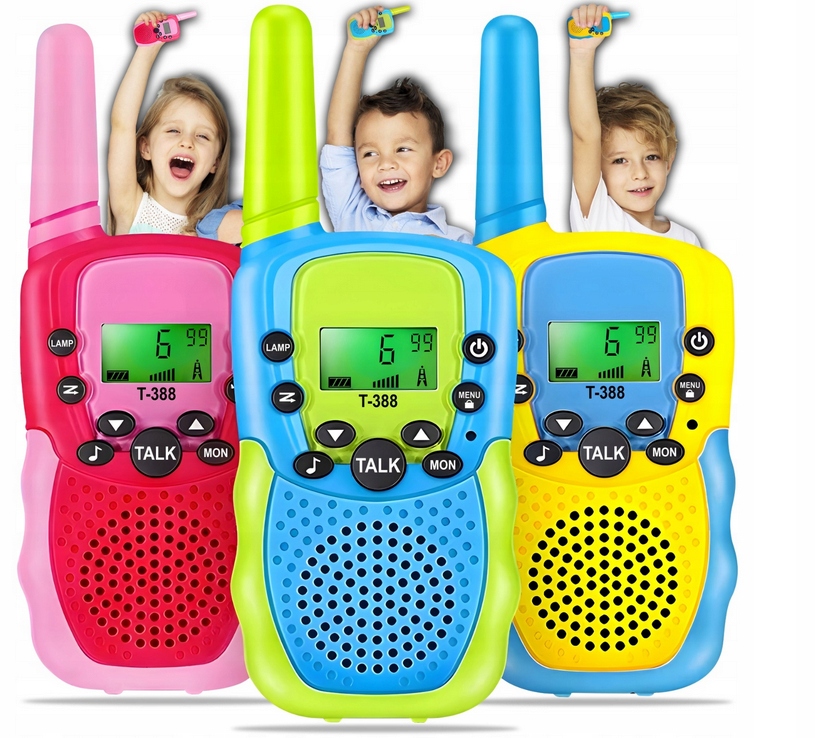 Zestaw 3x Walkie Talkie Dla Dzieci Krótkofalówki Duży Zasięg Łoki Toki 3SZT