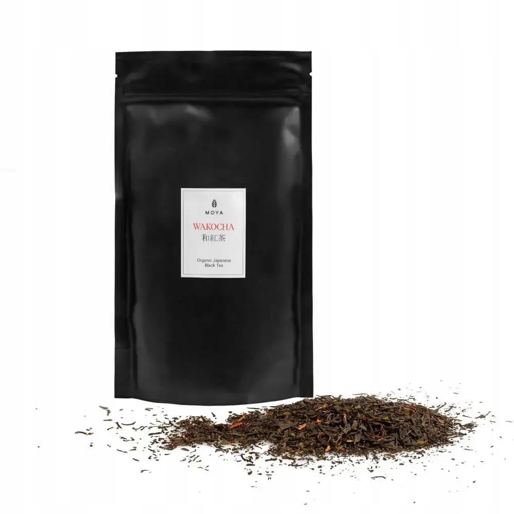 Moya Wakocha organiczna japońska czarna herbata liściasta 250g