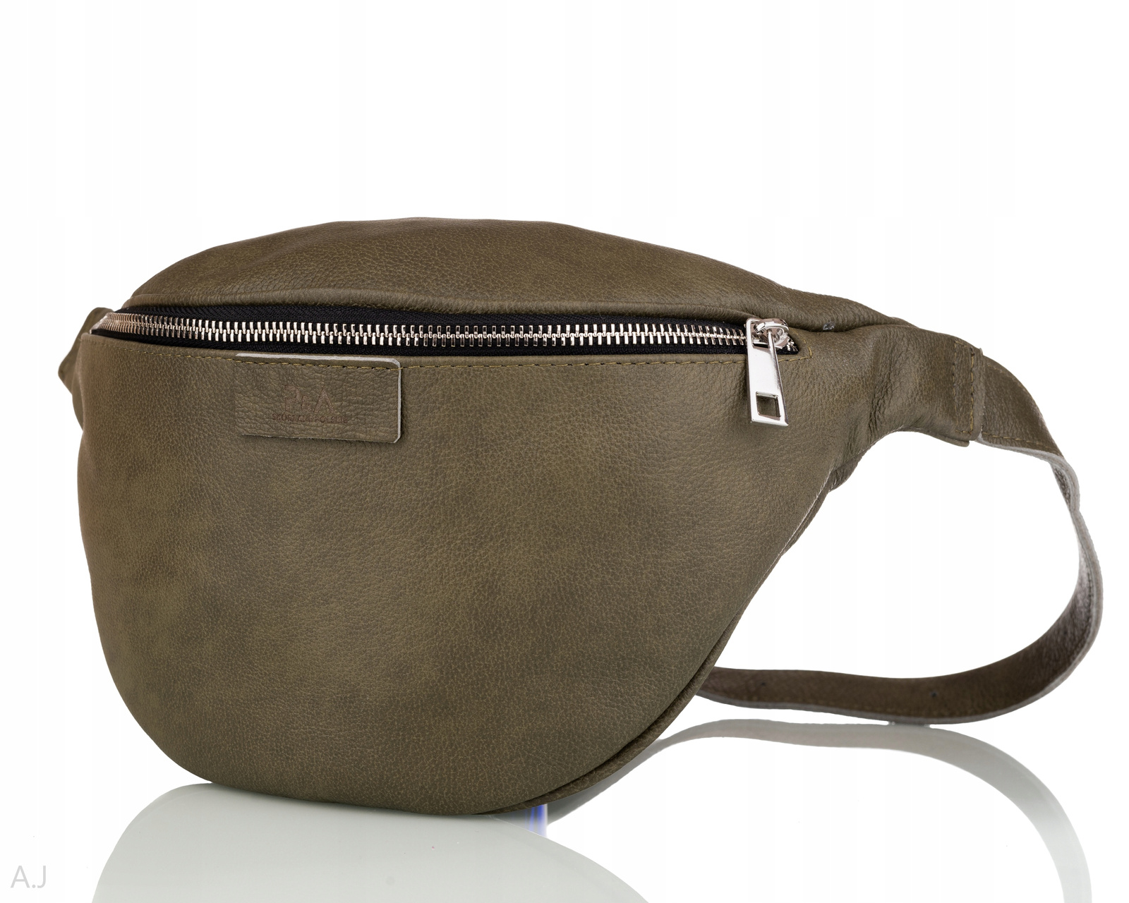 Dámská kožená ledvinka crossbody taška přes rameno taška na boky prostorná