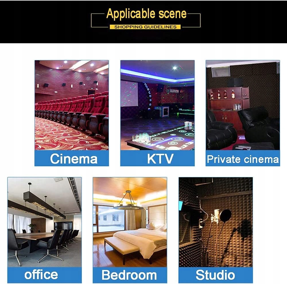 WYGŁUSZAJĄCA PIANKA AKUSTYCZNA SAMOPRZYLEPNA Model 1