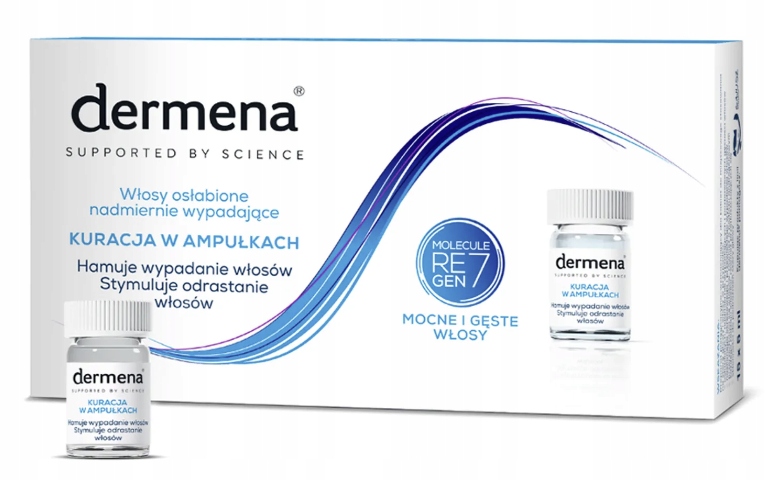 Dermena Hair Care, kuracja do włosów osłabionych, 5 ml, 15 ampułek