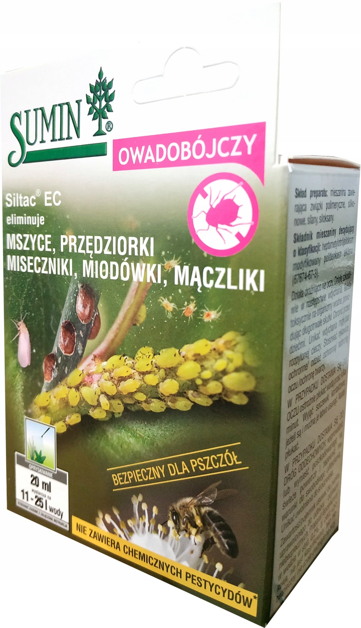 

Siltac Ec 20ML Zwalcza Przędziorki Mszyce Miseczni