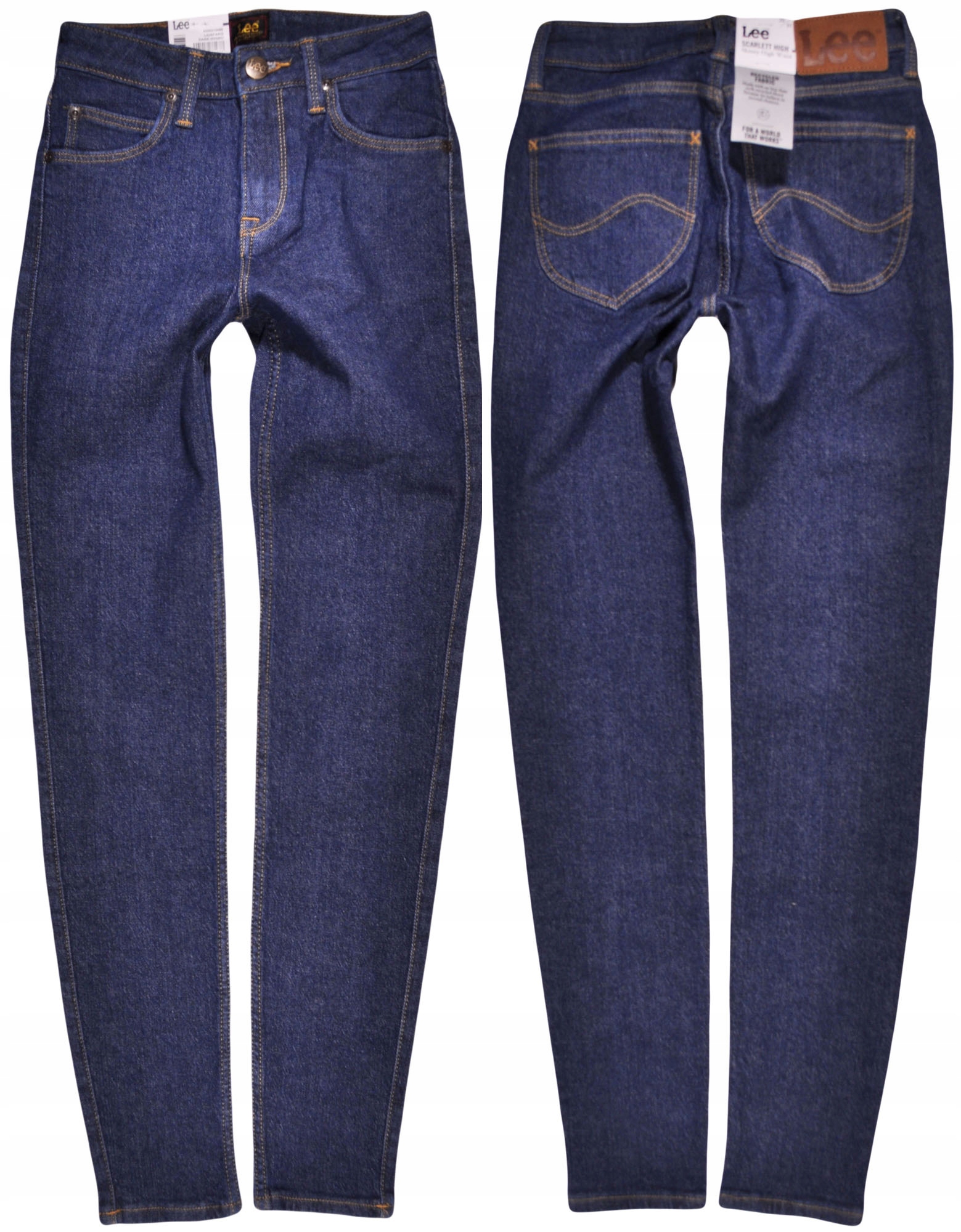 Lee kalhoty Skinny blue High jeans Scarlett W25 L31