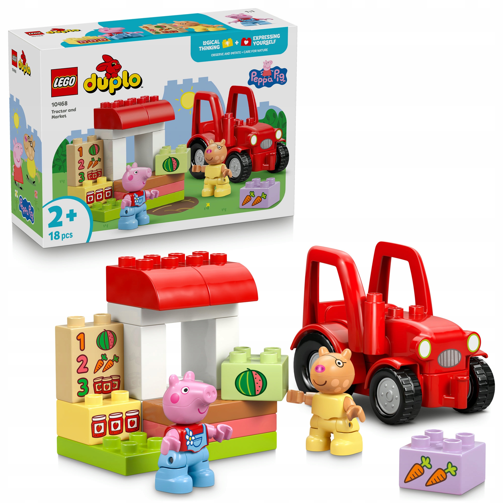 Lego Duplo Świnka Peppa 10468 Traktor i targowisko