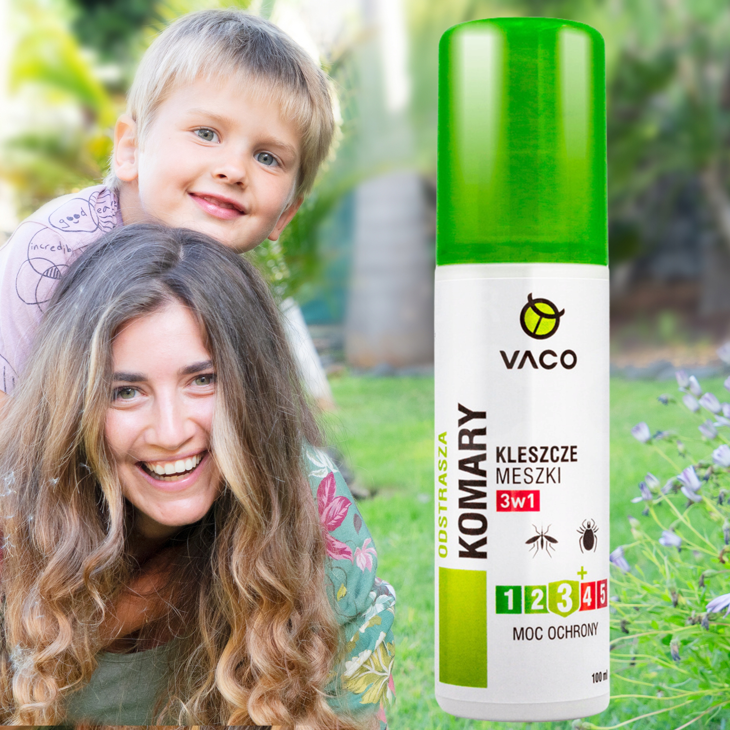 Vaco płyn SPRAY NA KOMARY KLESZCZE MESZKI 100ml atomizer skuteczny Kod producenta DV00034