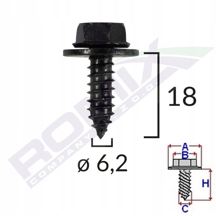 

Wkręt 6,3x20 mm Toyota wiele zastosowań x10szt