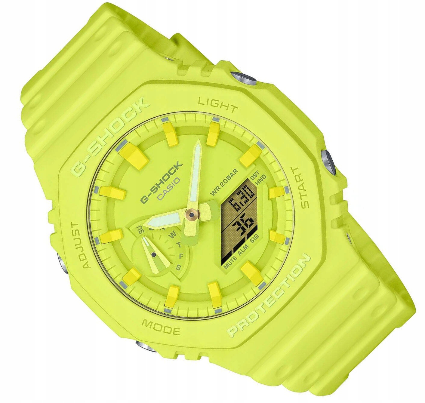 Sportovní Žluté Vodotěsné Hodinky Casio G-shock GA-2100 -9A9ER WR200