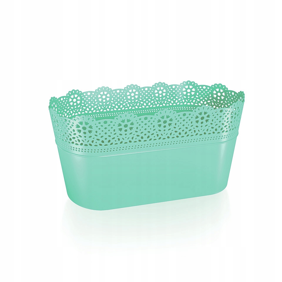 

Ażurowa Doniczka Osłonka Lace DLAC285 Pistacjowy